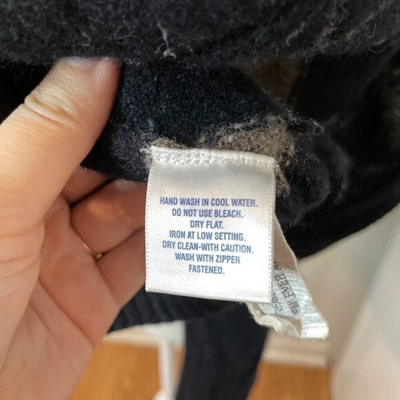 Mantles Wool Cashmere Front Zip Argyle Sweater Small - Picture 6 of 7